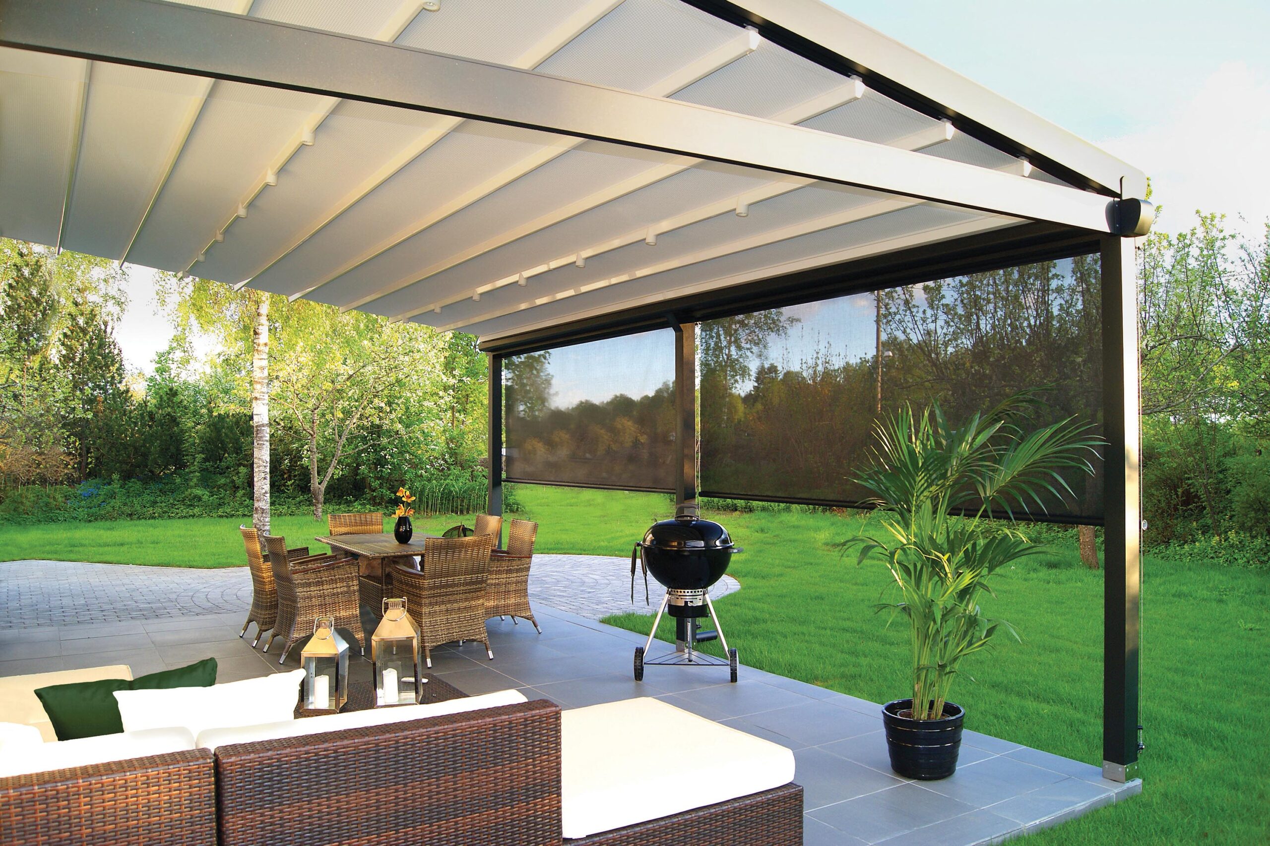Customized Pergola Glass System Installed | Luxx Outdoor
